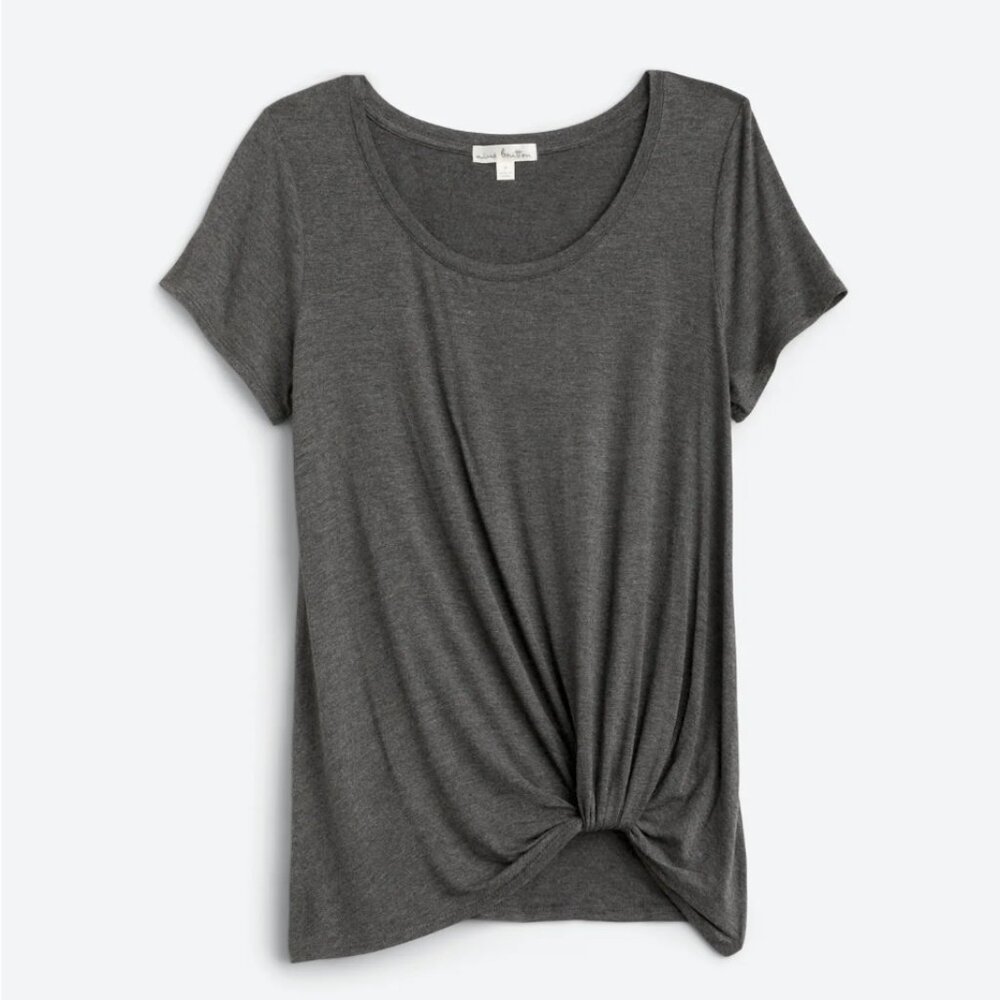 Nine Britton | Knot Front Knit Top | Size S